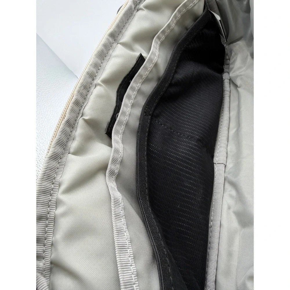 tomtoc Compact Sling Bag EDC Travel Crossbody Polyester Navy White Tan Men OS